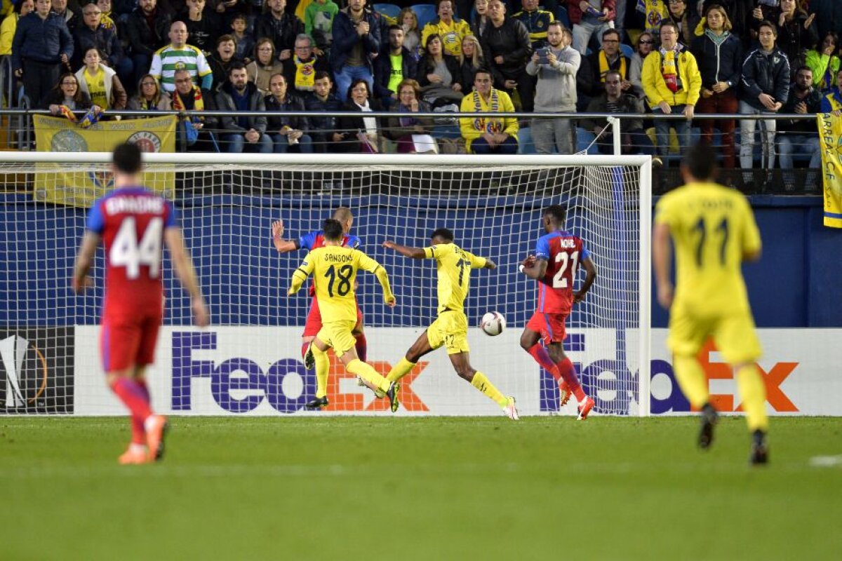 FOTO și VIDEO Meci dramatic pe El Madrigal! Steaua pierde în Spania și ratează calificarea în primăvara europeană la un gol