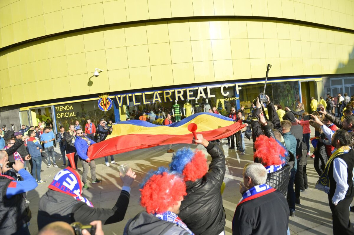 FOTO El Madrigal rumeno » Fanii români au dominat tribunele stadionului din Villarreal