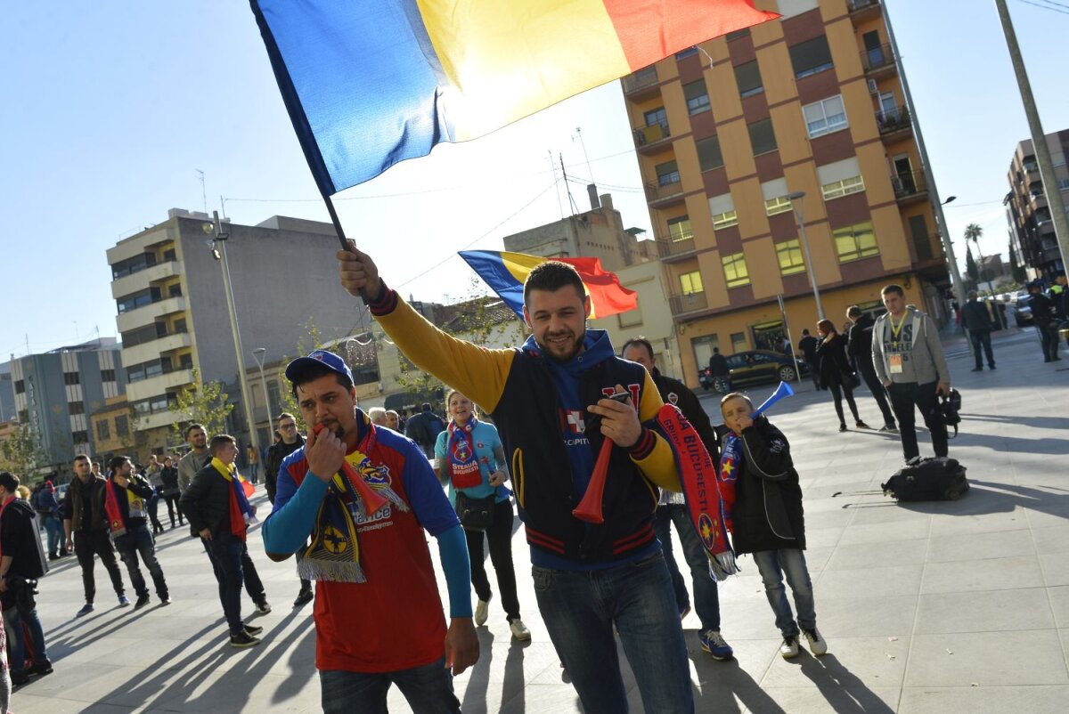 FOTO El Madrigal rumeno » Fanii români au dominat tribunele stadionului din Villarreal