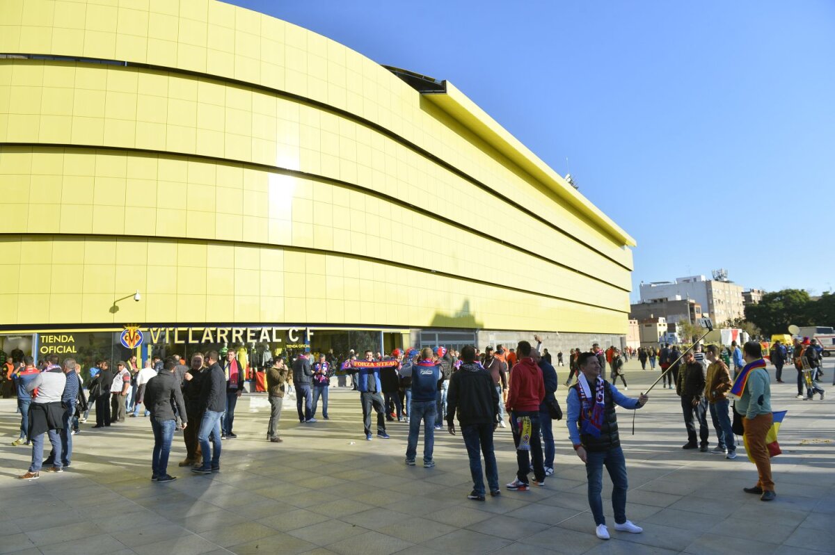 FOTO El Madrigal rumeno » Fanii români au dominat tribunele stadionului din Villarreal