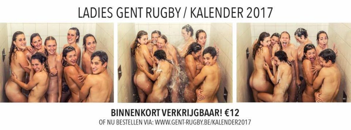 FOTO Își respectă tradiția! Rugbistele din Gent au pozat nud pentru un nou calendar