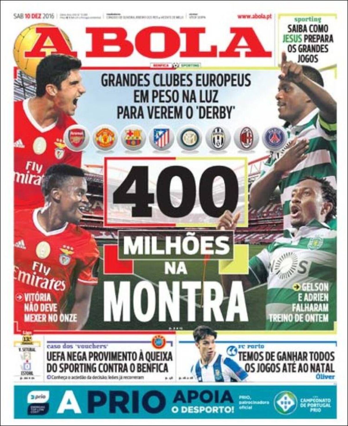 Ce scriu azi ziarele de sport din lume (10 decembrie 2016)