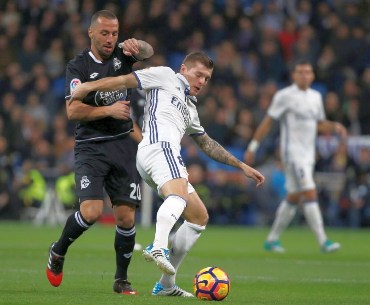 VIDEO+FOTO » Deportivo, aproape de surpriză! Florin Andone implicat decisiv la cele două goluri marcate de echipa sa împotriva lui Real Madrid