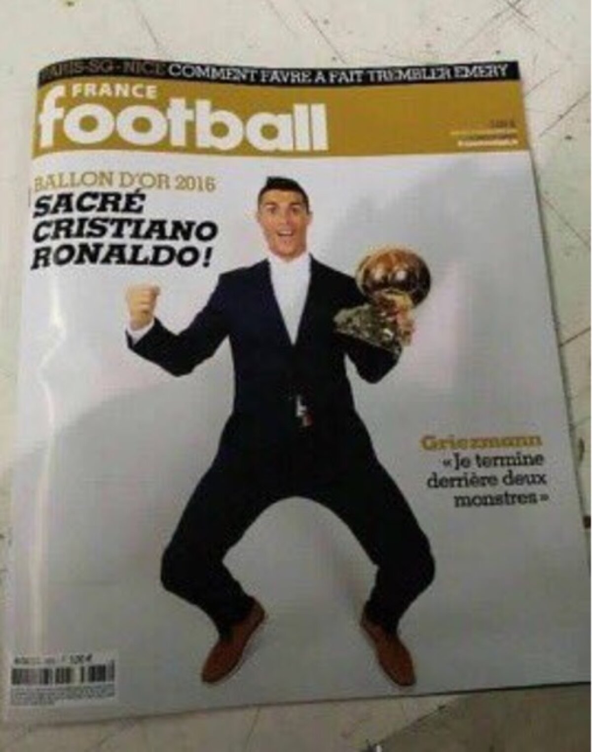 UPDATE VIDEO S-a acordat Balonul de Aur » Ronaldo e regele în 2016: "Niciodată n-am crezut că voi câștiga patru trofee"