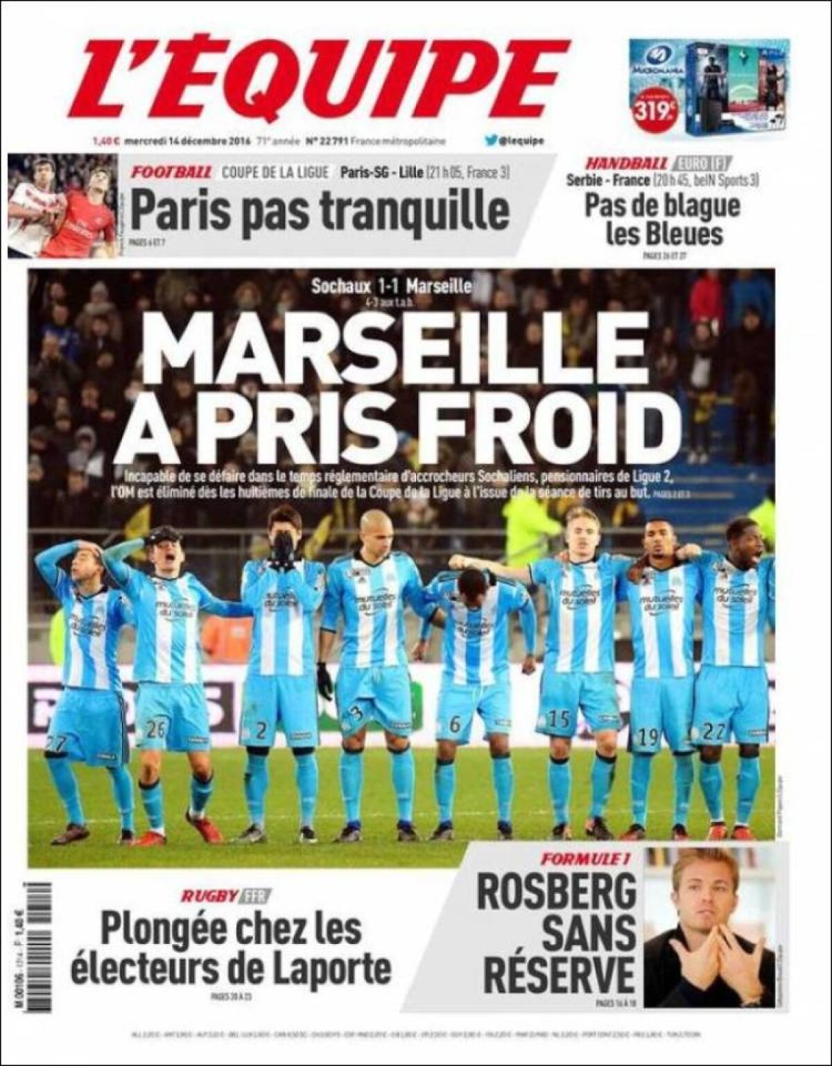 Ce scriu azi ziarele de sport din lume (14 decembrie 2016)