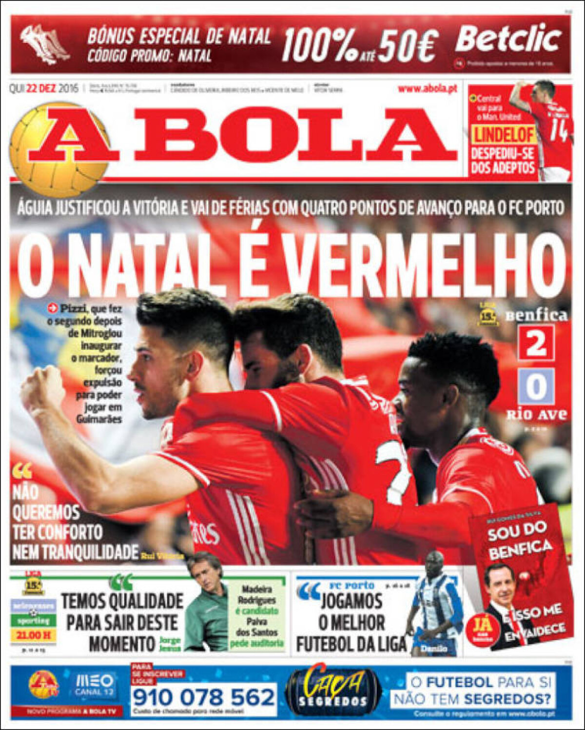 Ce scriu azi ziarele de sport din lume (22 decembrie 2016)