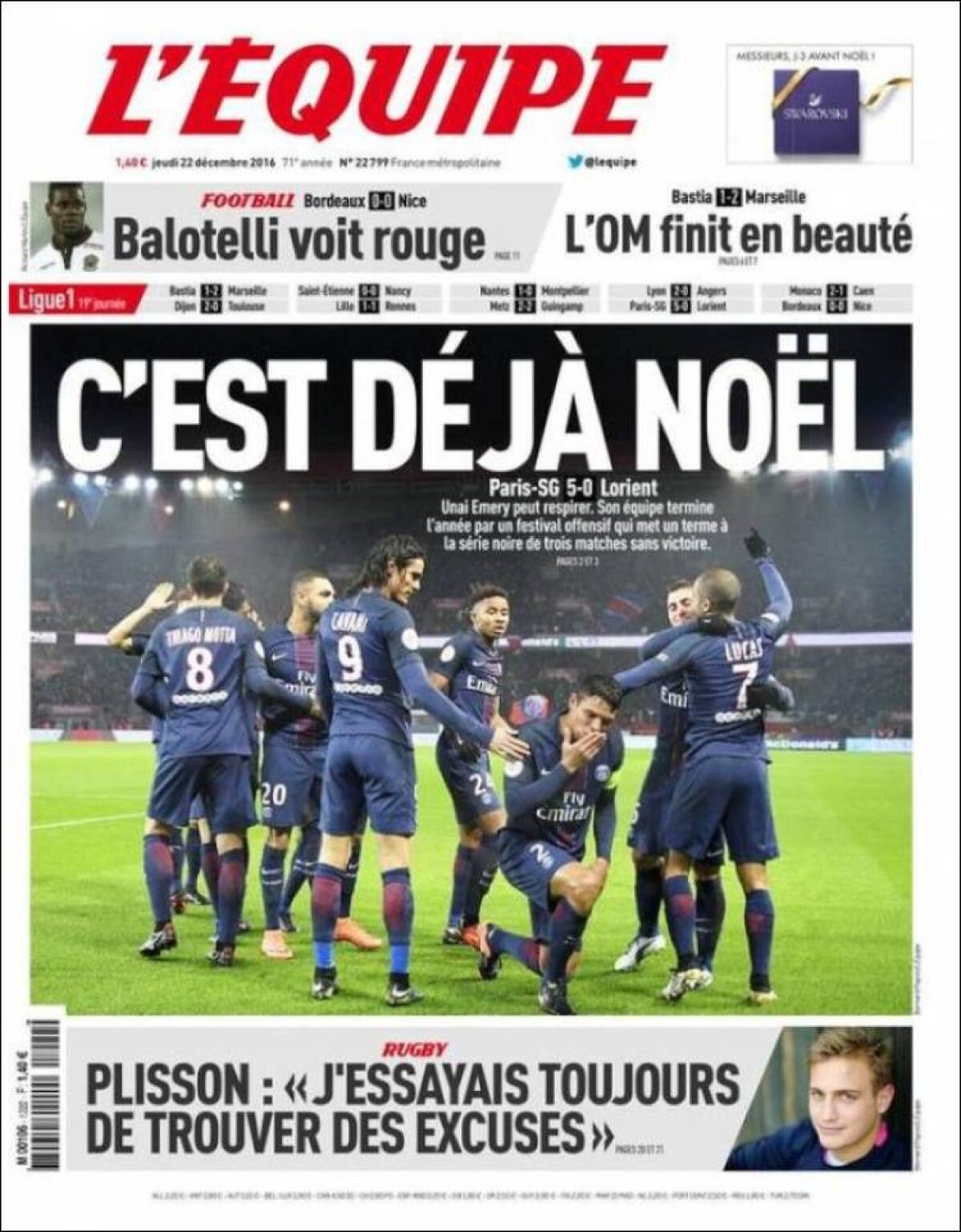 Ce scriu azi ziarele de sport din lume (22 decembrie 2016)