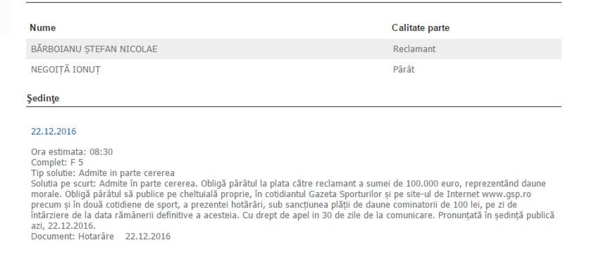 EXCLUSIV Daune morale-record în România, obținute de Bărboianu și de avocatul său, Dan Idita! Cât îl costă pe Negoiță celebra afirmație: "Știu locul, știu suma"