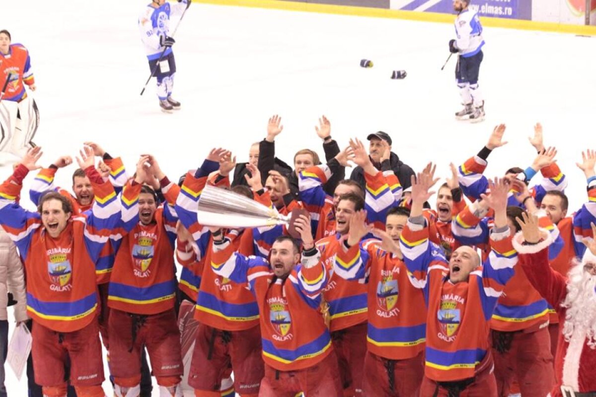 GALERIE FOTO Dunărea Galați a câștigat Cupa României la hochei! Moment emoționant la finalul jocului