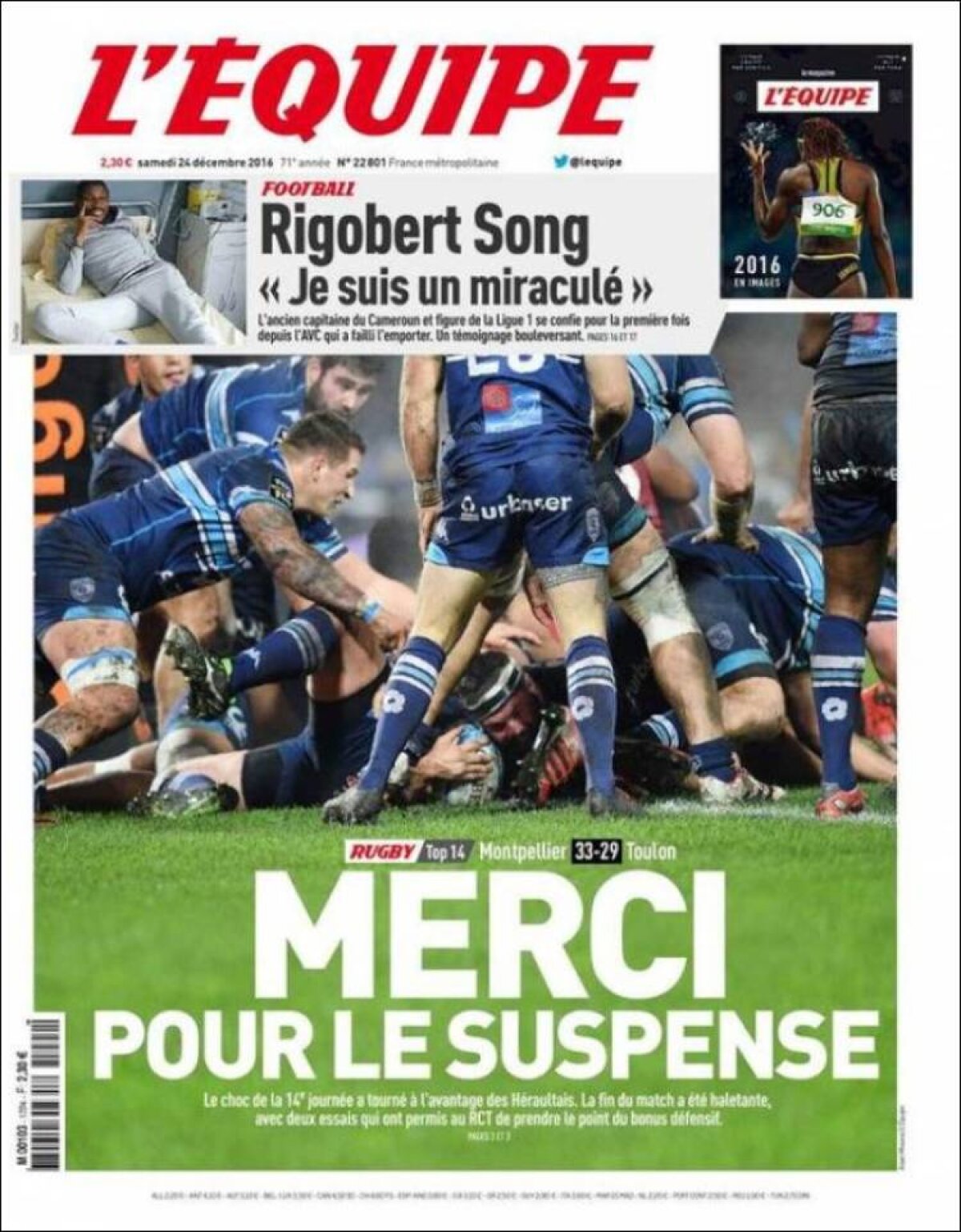 Ce scriu azi ziarele de sport din lume (24 decembrie 2016)