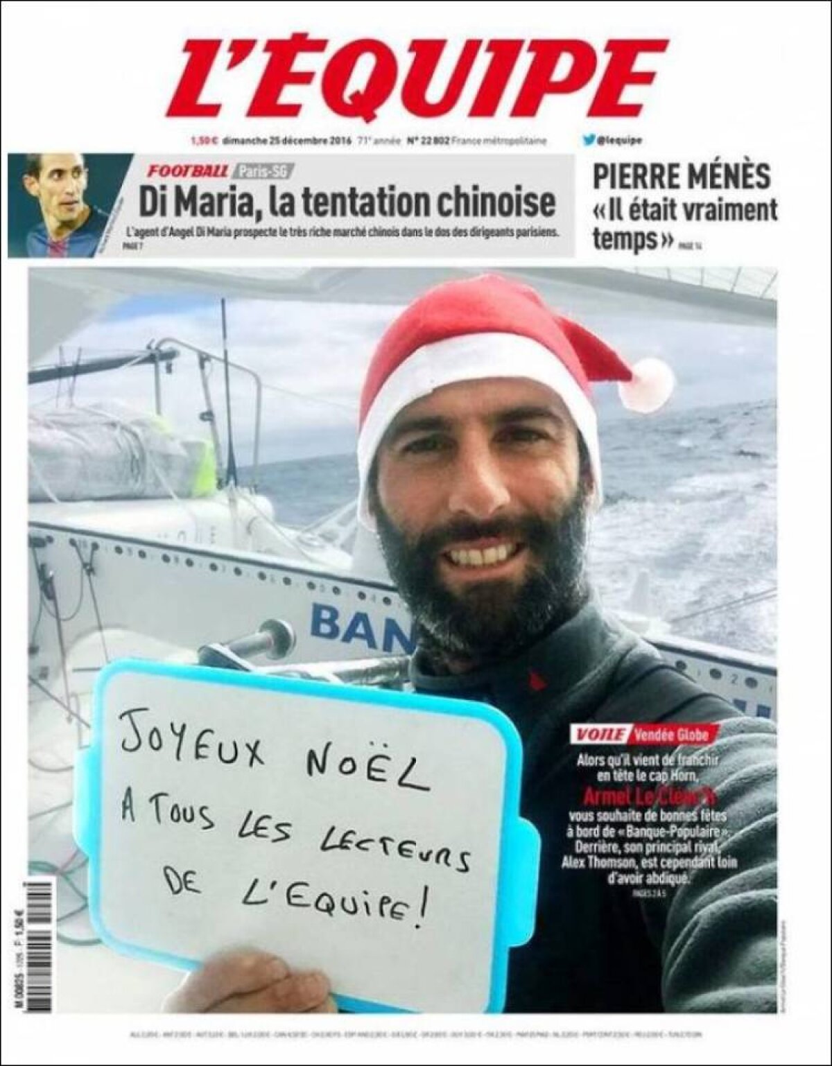 Ce scriu azi ziarele de sport din lume (25 decembrie 2016)