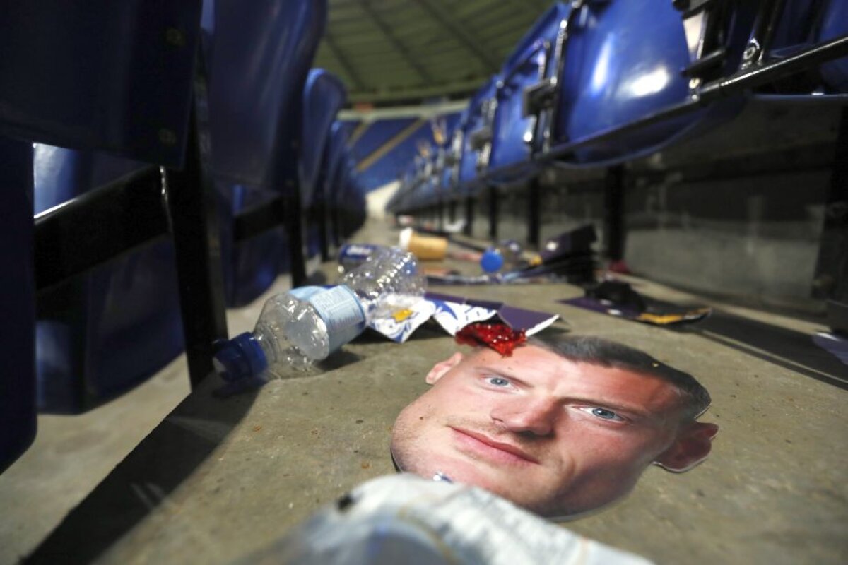 FOTO Reacția lui Vardy când a văzut ce i-au pregătit clubul și fanii la meciul cu Everton