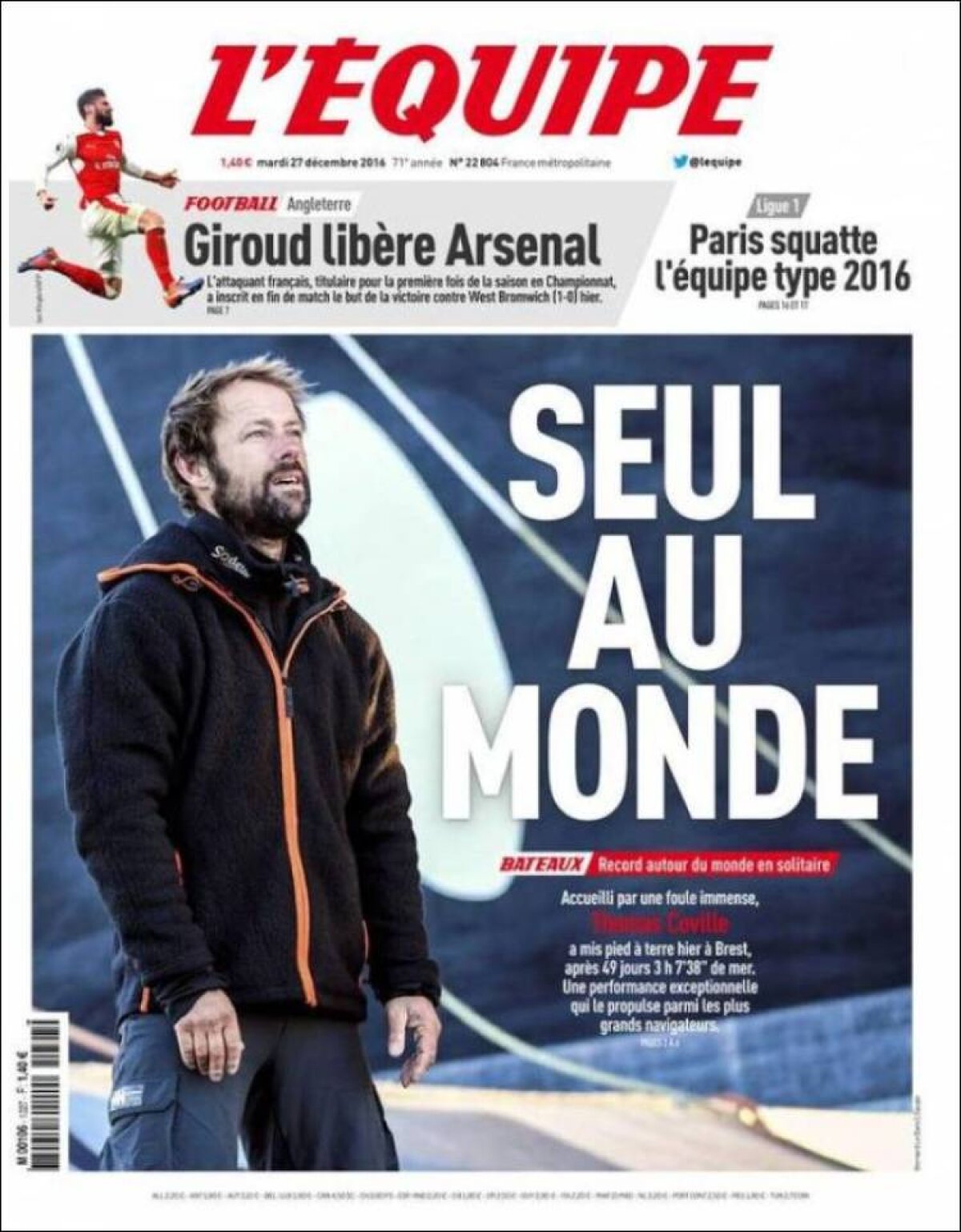 Ce scriu azi ziarele de sport din lume (27 decembrie 2016)