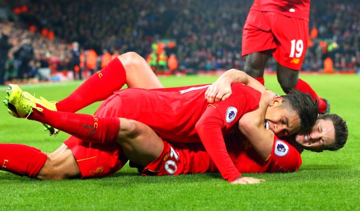 GALERIE FOTO + VIDEO Liverpool a făcut instrucție cu Stoke, după ce a fost condusă » Trupa lui Klopp are cel mai bun atac din Premier League