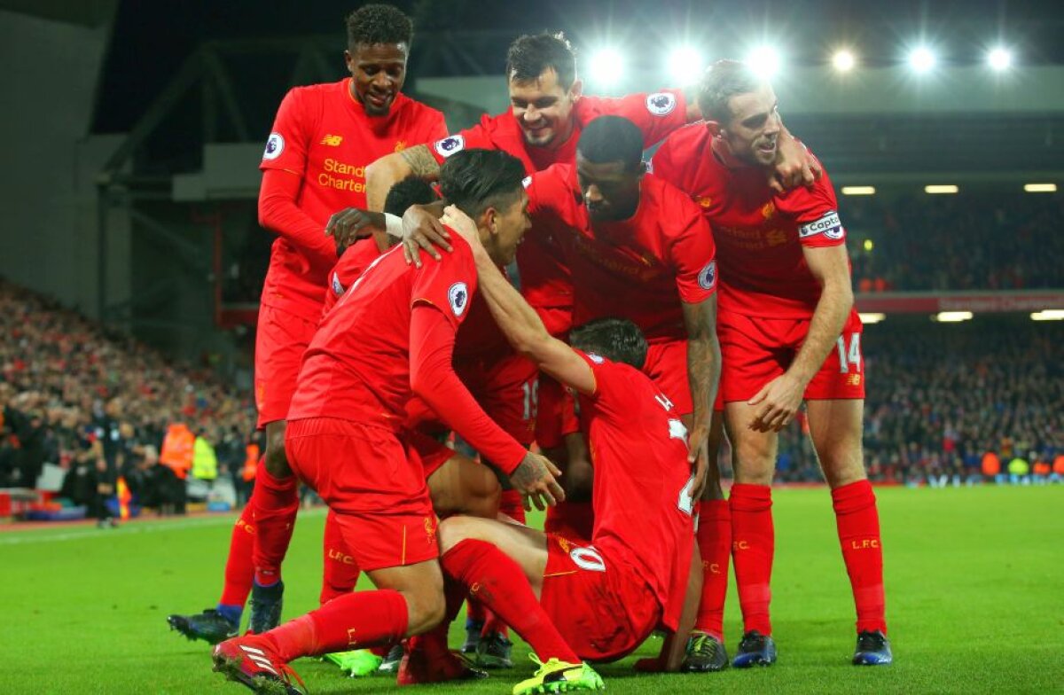 GALERIE FOTO + VIDEO Liverpool a făcut instrucție cu Stoke, după ce a fost condusă » Trupa lui Klopp are cel mai bun atac din Premier League