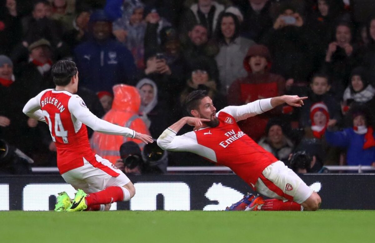 FOTO și VIDEO Giroud a intrat deja în cursa pentru golul anului » Atacantul lui Arsenal a reușit o execuție de pe altă planetă! 