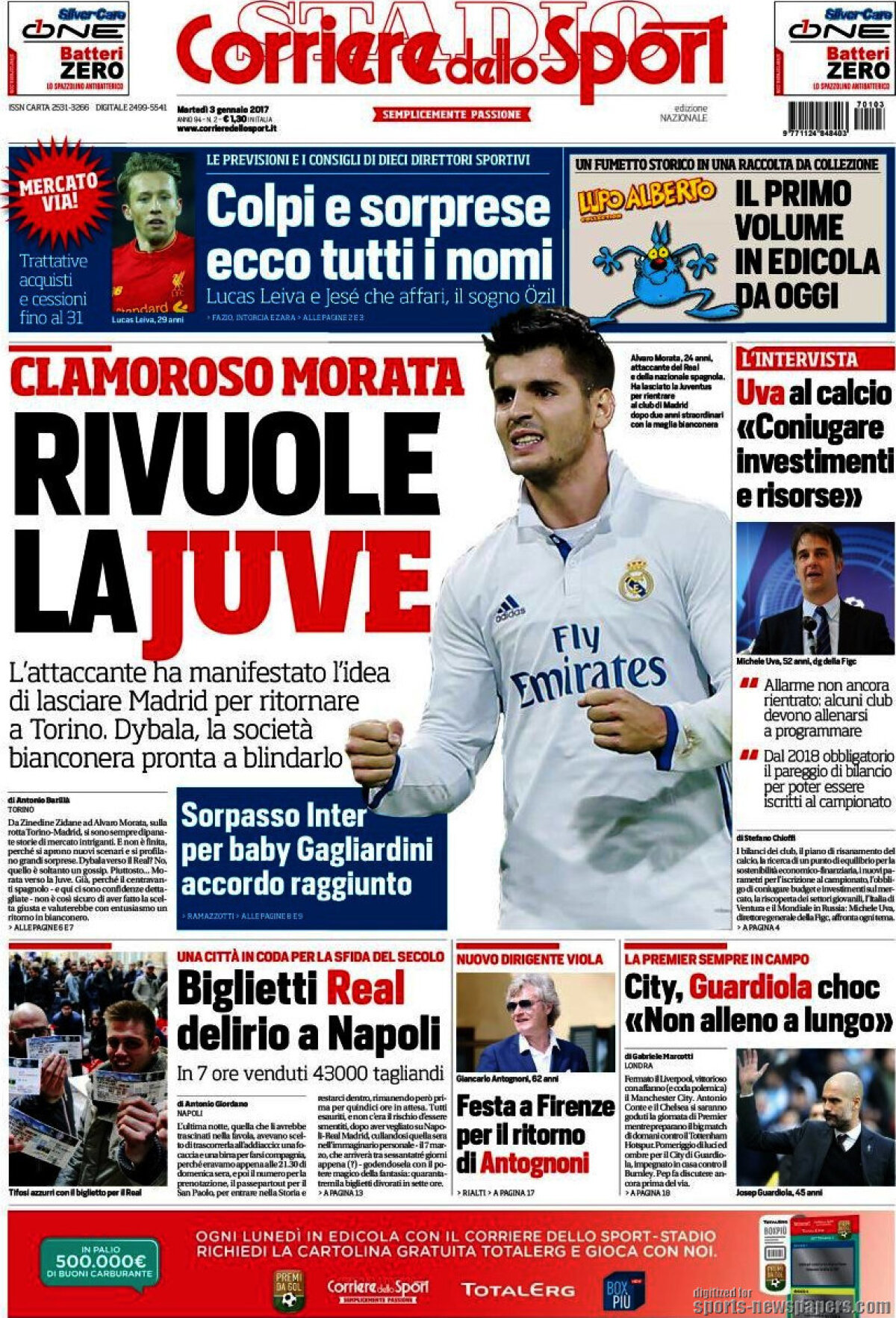 Ce scriu azi ziarele de sport din lume (3 ianuarie 2017)