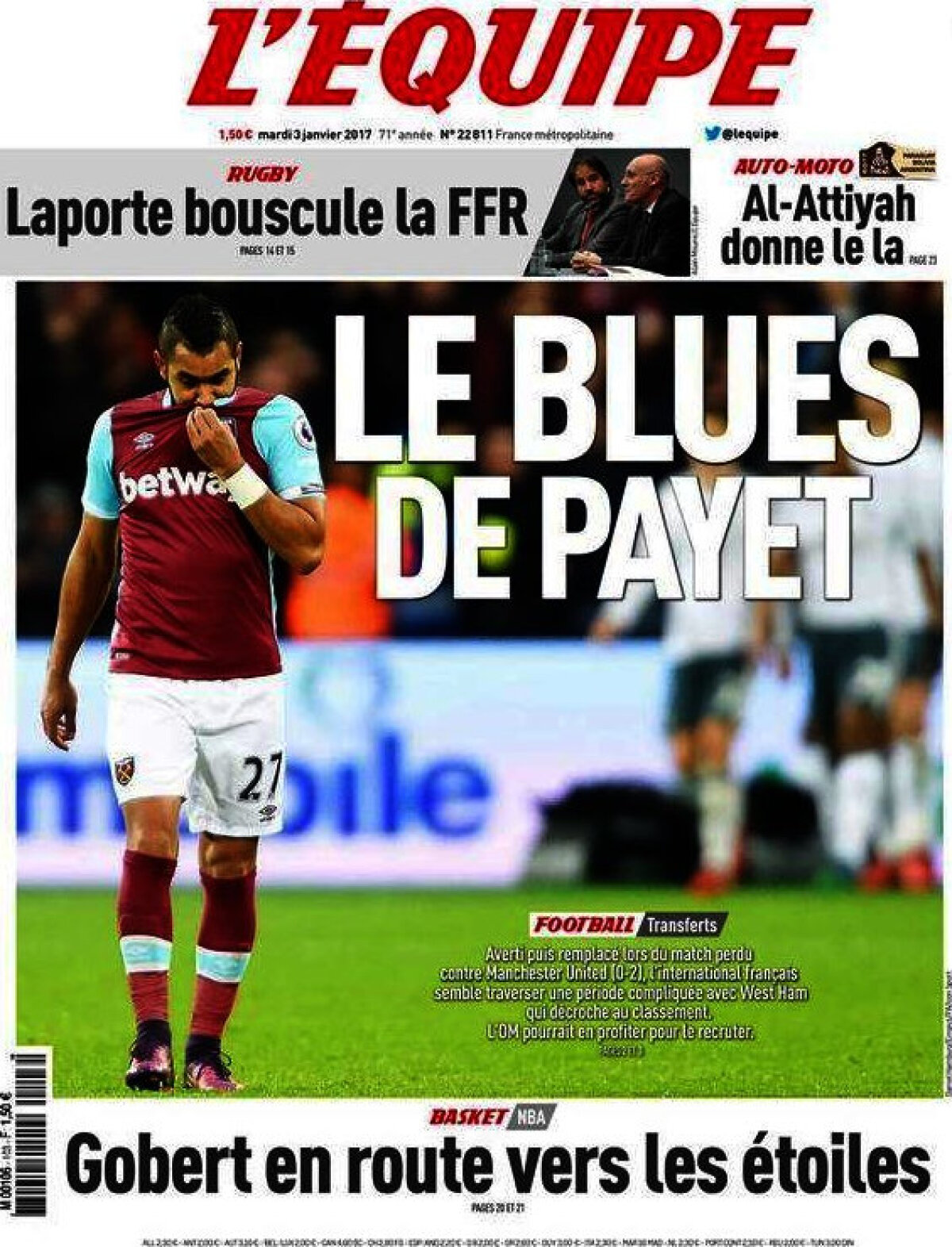 Ce scriu azi ziarele de sport din lume (3 ianuarie 2017)