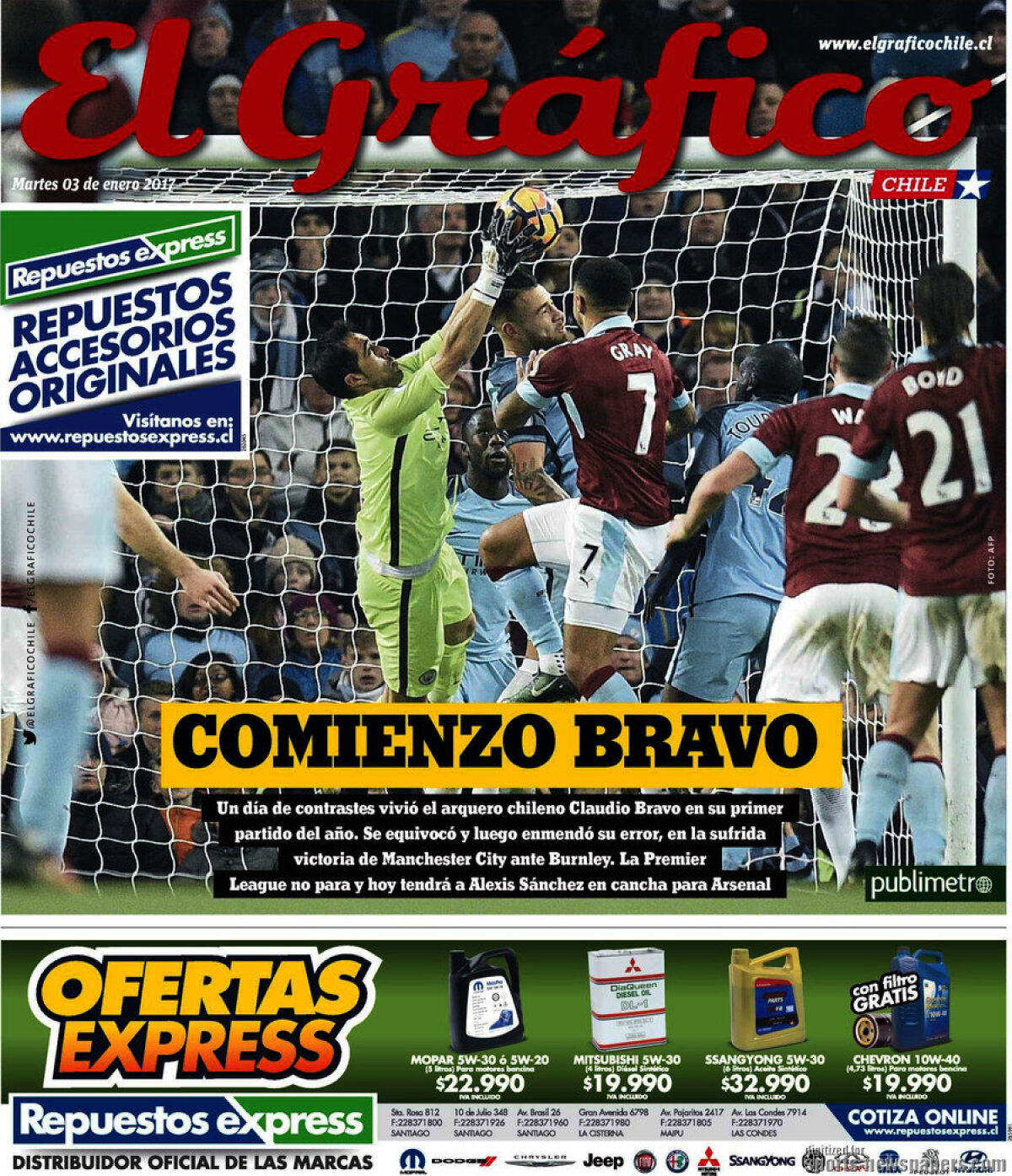 Ce scriu azi ziarele de sport din lume (3 ianuarie 2017)