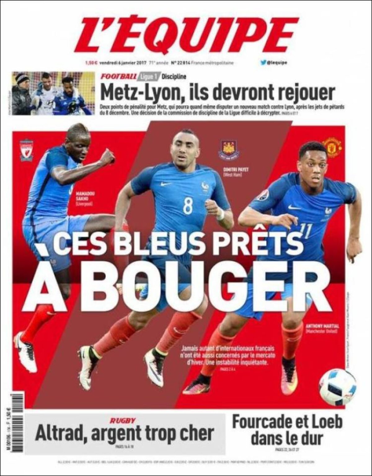 Ce scriu azi ziarele de sport din lume (6 ianuarie 2017)