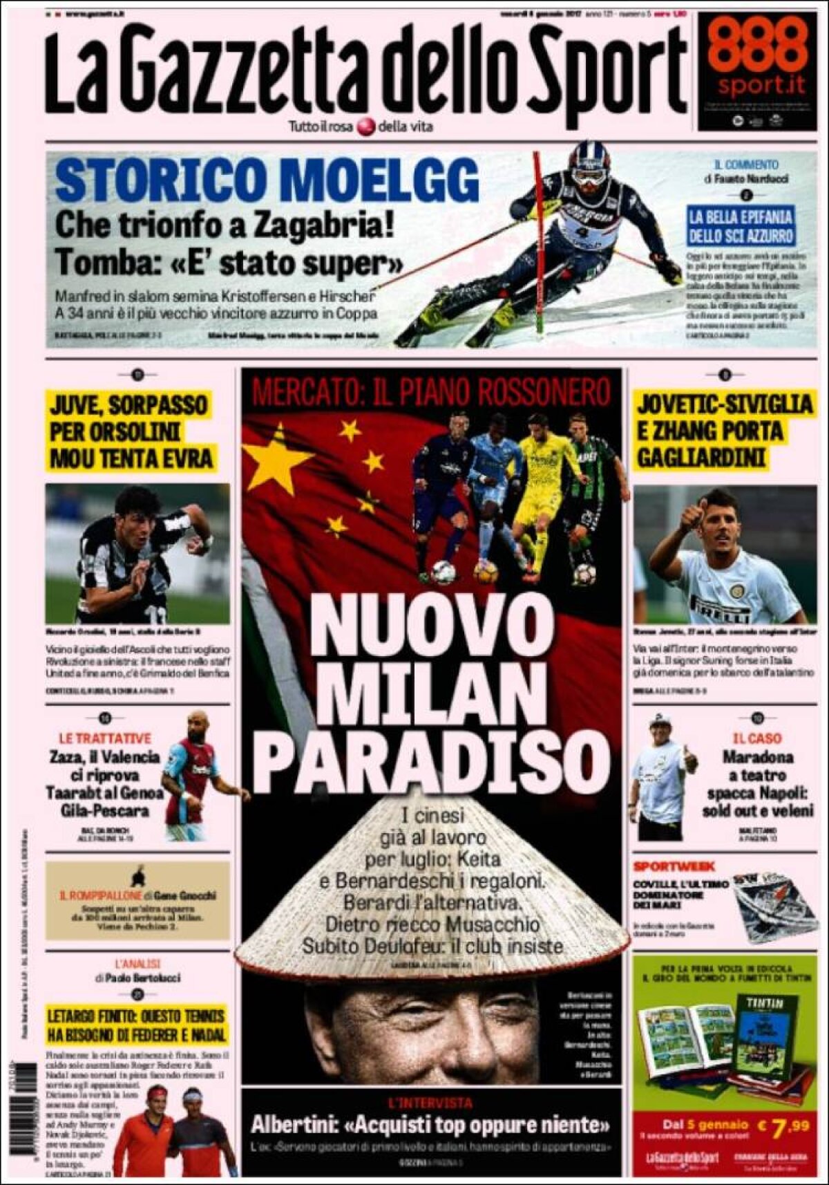 Ce scriu azi ziarele de sport din lume (6 ianuarie 2017)