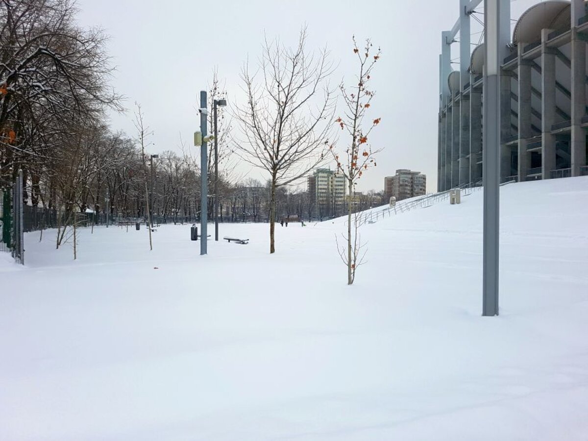 EXCLUSIV VIDEO+FOTO "Sunt copii. Cu multe sănii, De pe coastă vin ţipând" :D » Arena Națională, ca-n "Iarna pe uliță": cel mai scump stadion al țării a devenit pârtie de săniuș! Imagini antologice surprinse azi pe arenele din Capitală