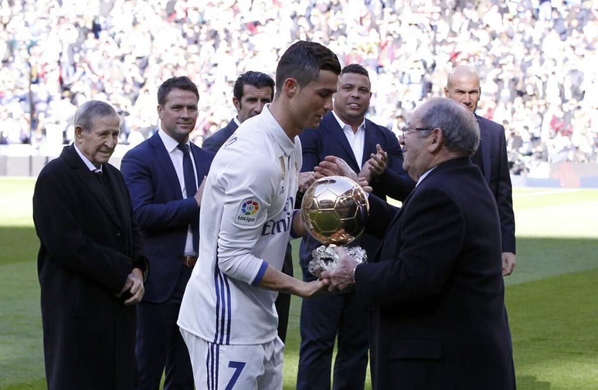 FOTO Surpriză pregătită de Real la meciul cu Granada, 5-0 » Ziua în care s-au reunit Baloanele de Aur