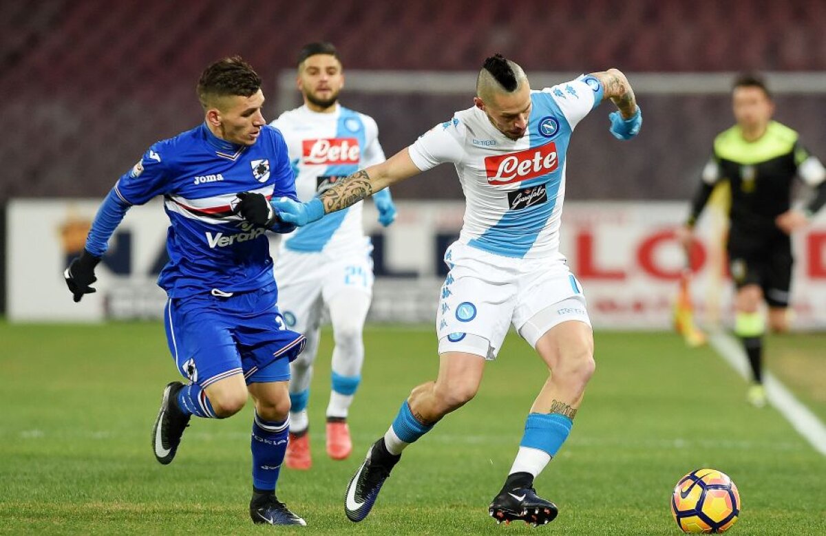 FOTO și VIDEO Chiricheș a revenit mai devreme pentru Napoli, în ciuda predicțiilor! Victorie obținută în ultimul minut cu Sampdoria