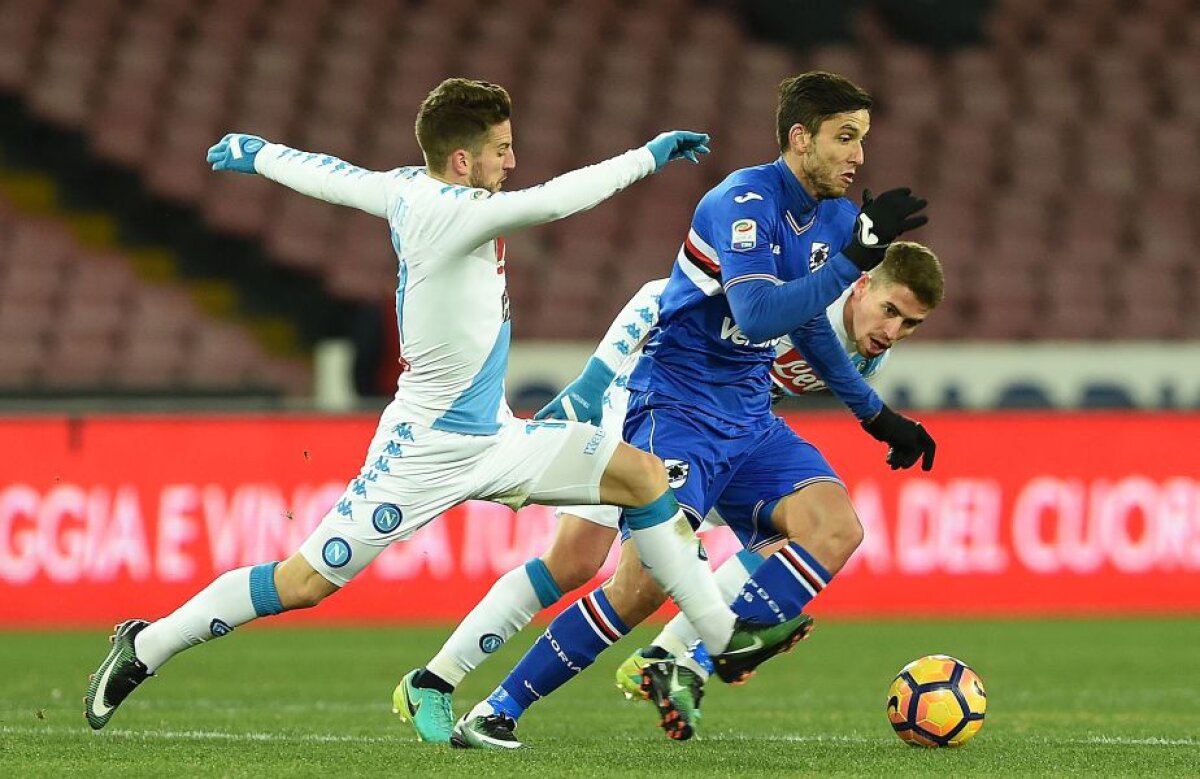FOTO și VIDEO Chiricheș a revenit mai devreme pentru Napoli, în ciuda predicțiilor! Victorie obținută în ultimul minut cu Sampdoria