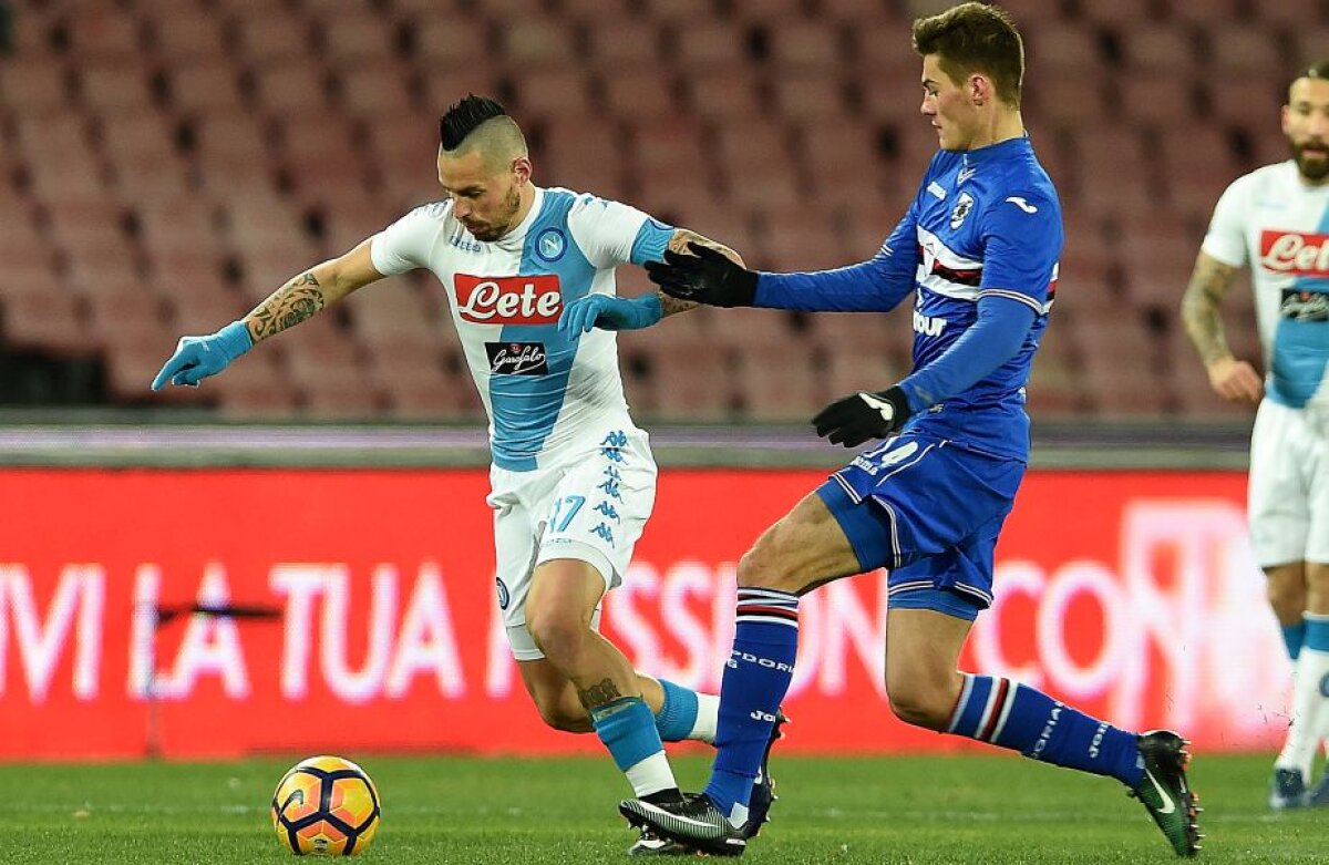 FOTO și VIDEO Chiricheș a revenit mai devreme pentru Napoli, în ciuda predicțiilor! Victorie obținută în ultimul minut cu Sampdoria