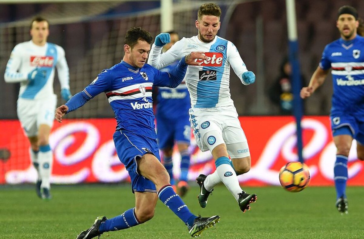 FOTO și VIDEO Chiricheș a revenit mai devreme pentru Napoli, în ciuda predicțiilor! Victorie obținută în ultimul minut cu Sampdoria
