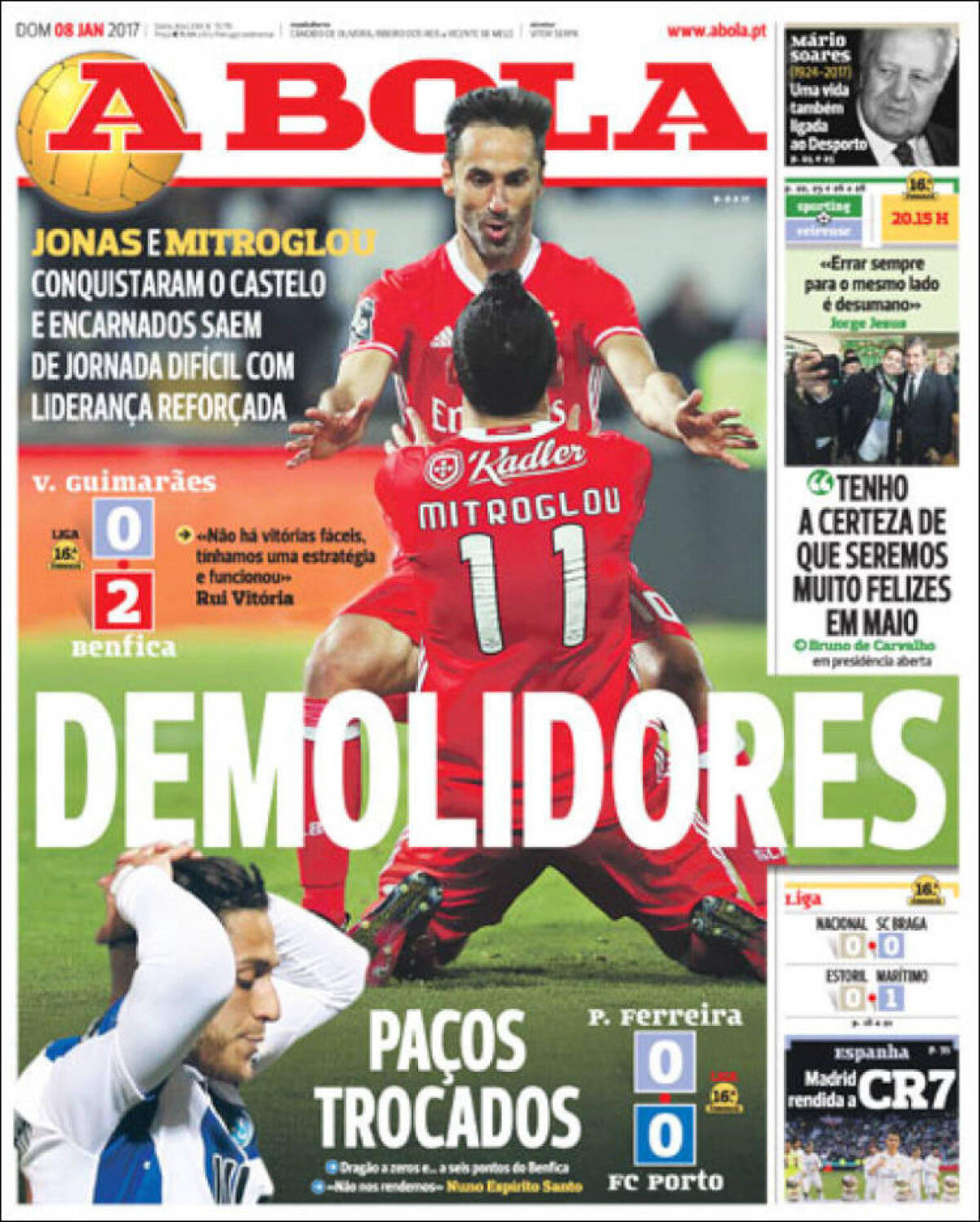 Ce scriu azi ziarele de sport din lume (8 ianuarie 2017)