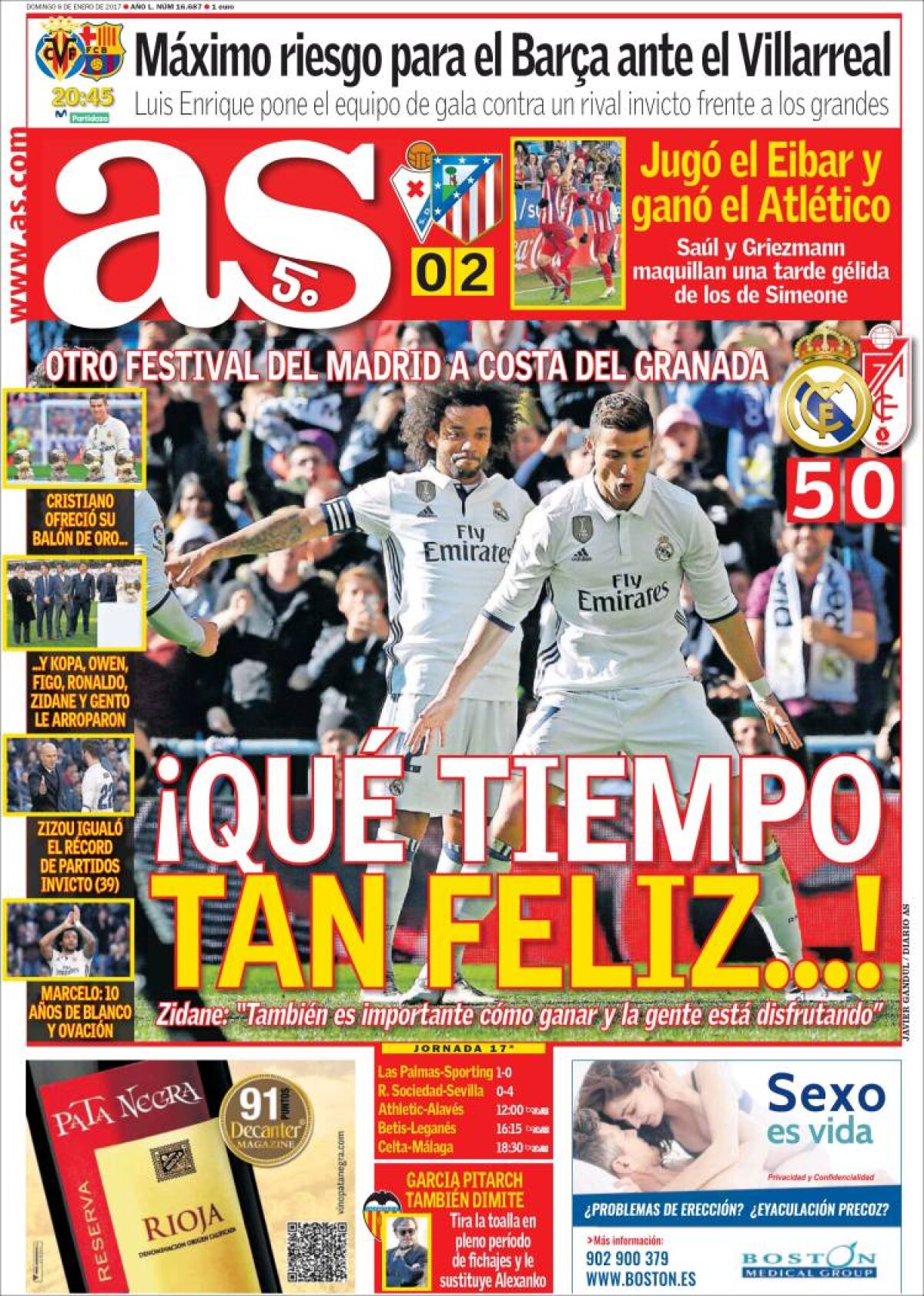 Ce scriu azi ziarele de sport din lume (8 ianuarie 2017)