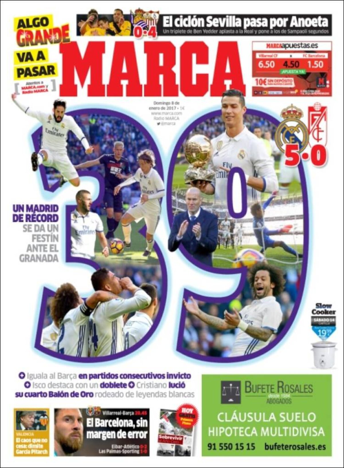 Ce scriu azi ziarele de sport din lume (8 ianuarie 2017)