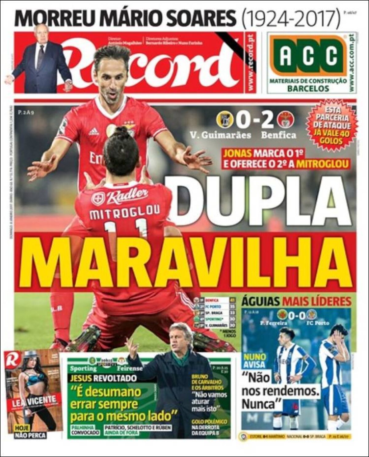 Ce scriu azi ziarele de sport din lume (8 ianuarie 2017)