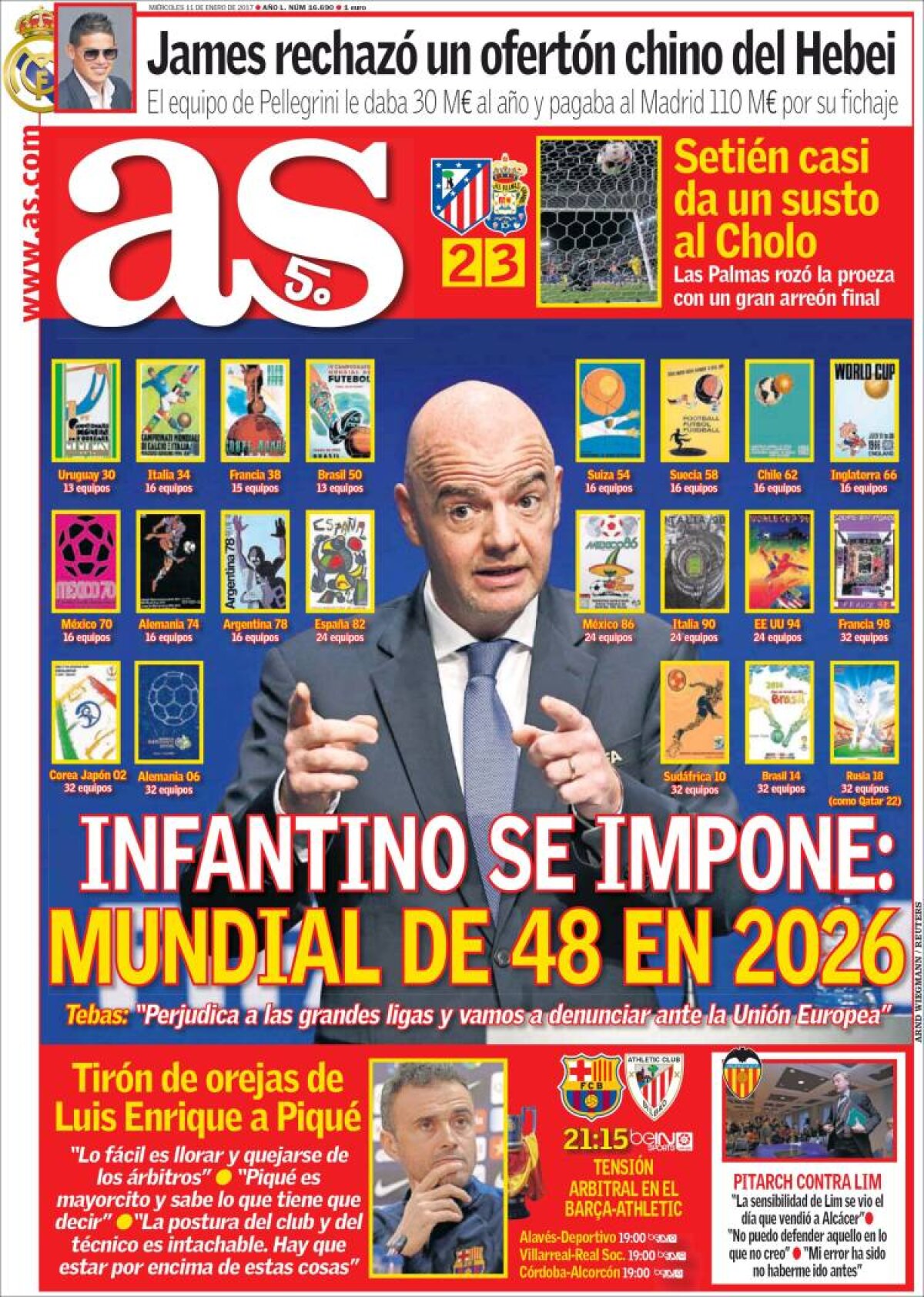 Ce scriu azi ziarele de sport din lume (11 ianuarie 2017)