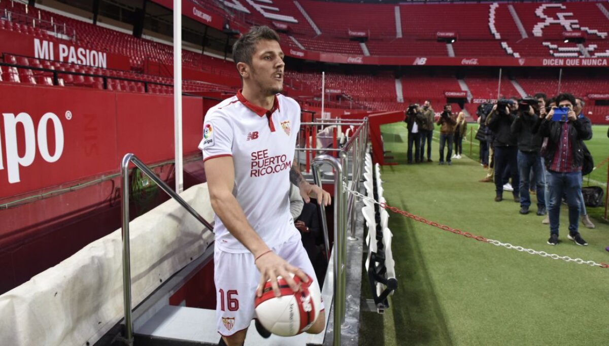 Sevilla se întărește cu un atacant de la Inter Milano » Stevan Jovetici, prezentat oficial