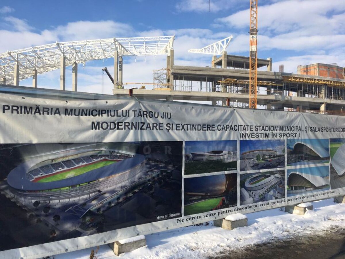 EXCLUSIV FOTO Noul stadion al Pandurilor prinde contur! Când ar trebui să fie gata și cum arată acum