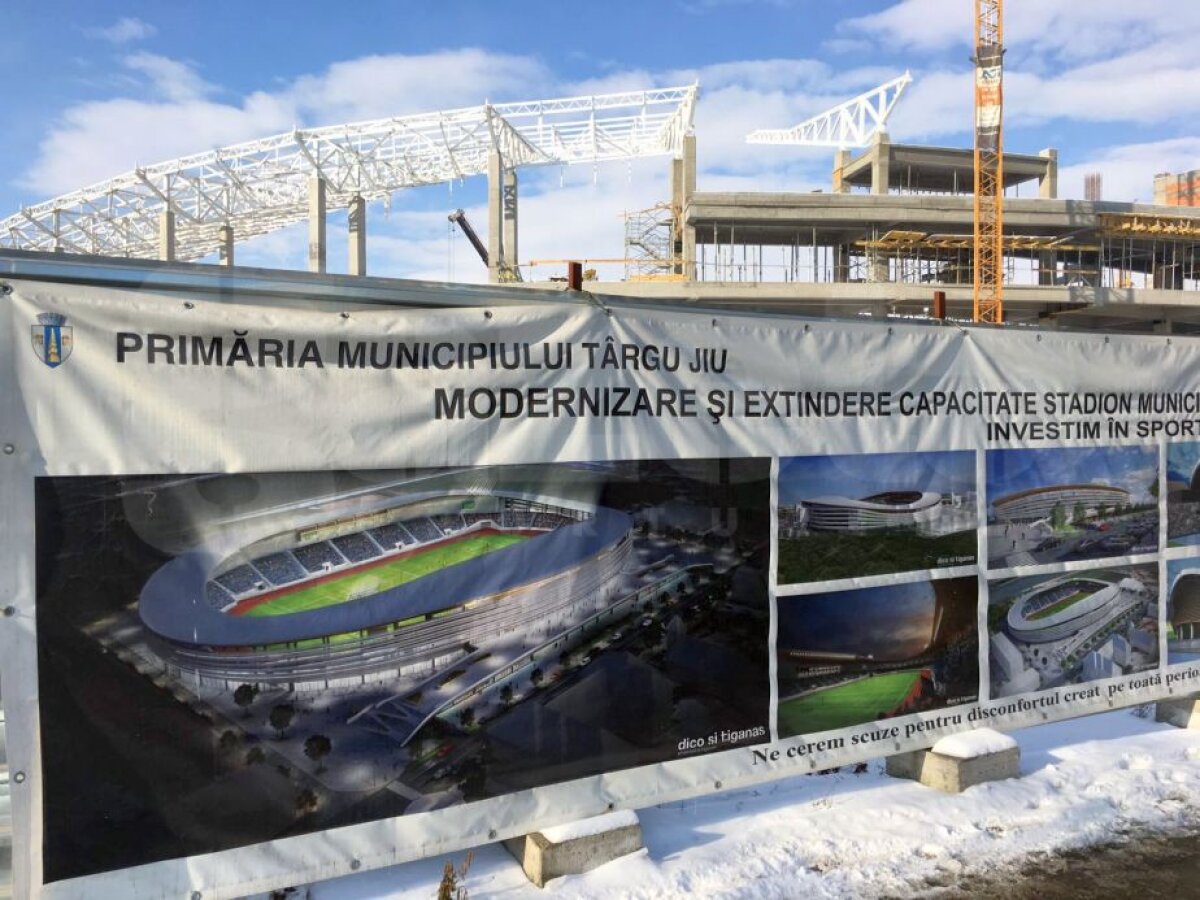 EXCLUSIV FOTO Noul stadion al Pandurilor prinde contur! Când ar trebui să fie gata și cum arată acum