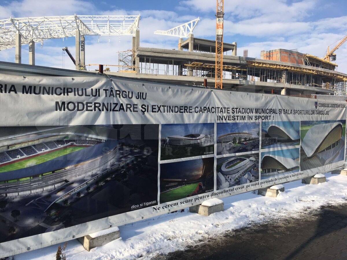 EXCLUSIV FOTO Noul stadion al Pandurilor prinde contur! Când ar trebui să fie gata și cum arată acum