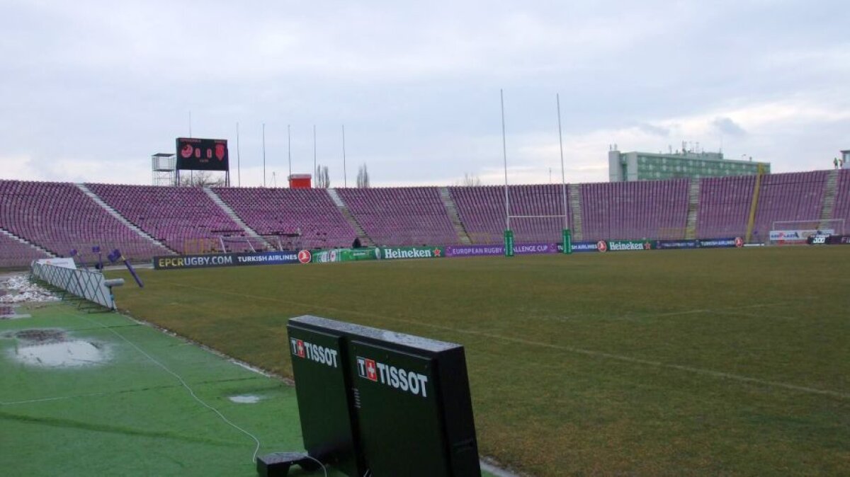 FOTO De ce nu s-a mai jucat meciul dintre Timișoara Saracens și Stade Francais, din Cupa Challenge. Ce riscă bănățenii