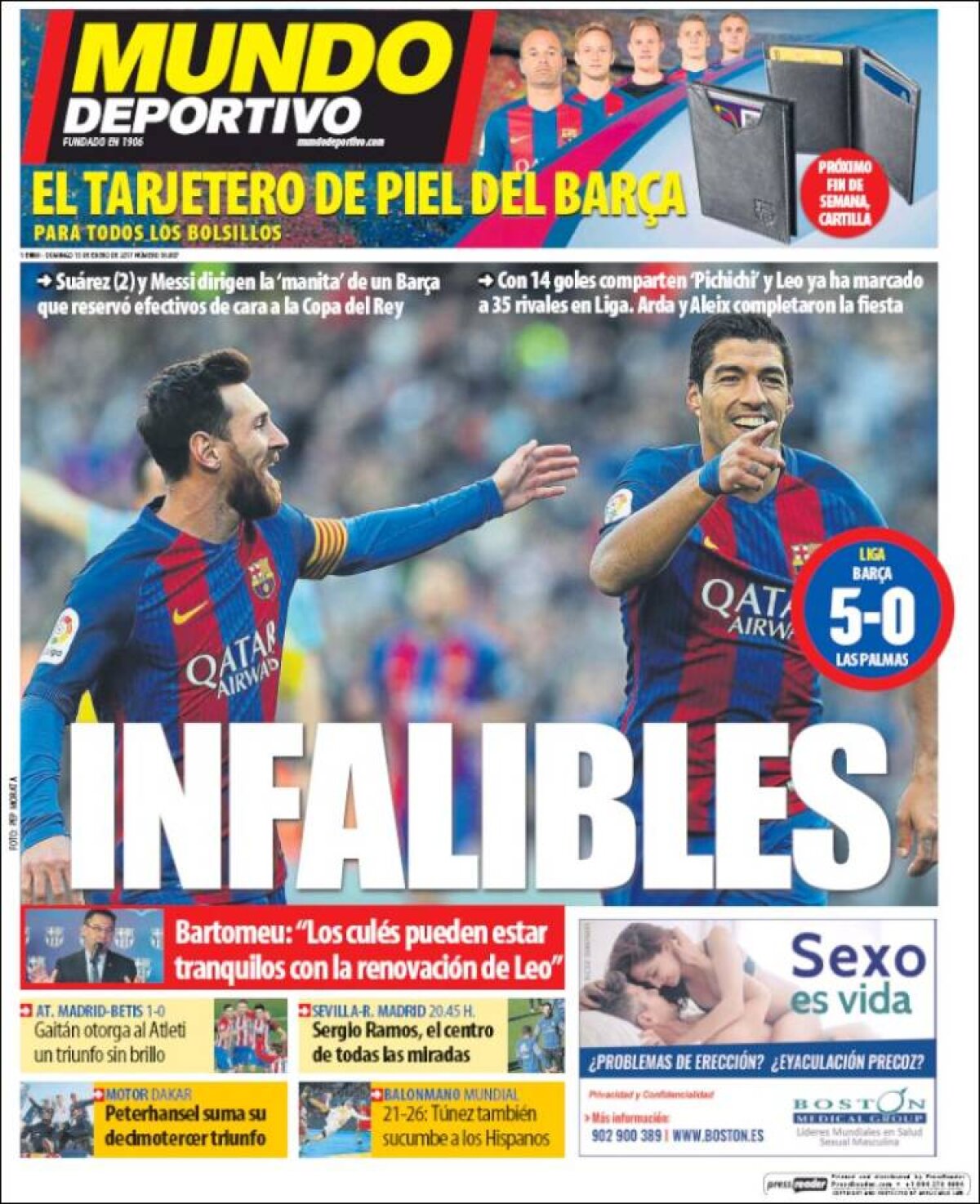 Ce scriu azi ziarele de sport din lume (15 ianuarie 2017)