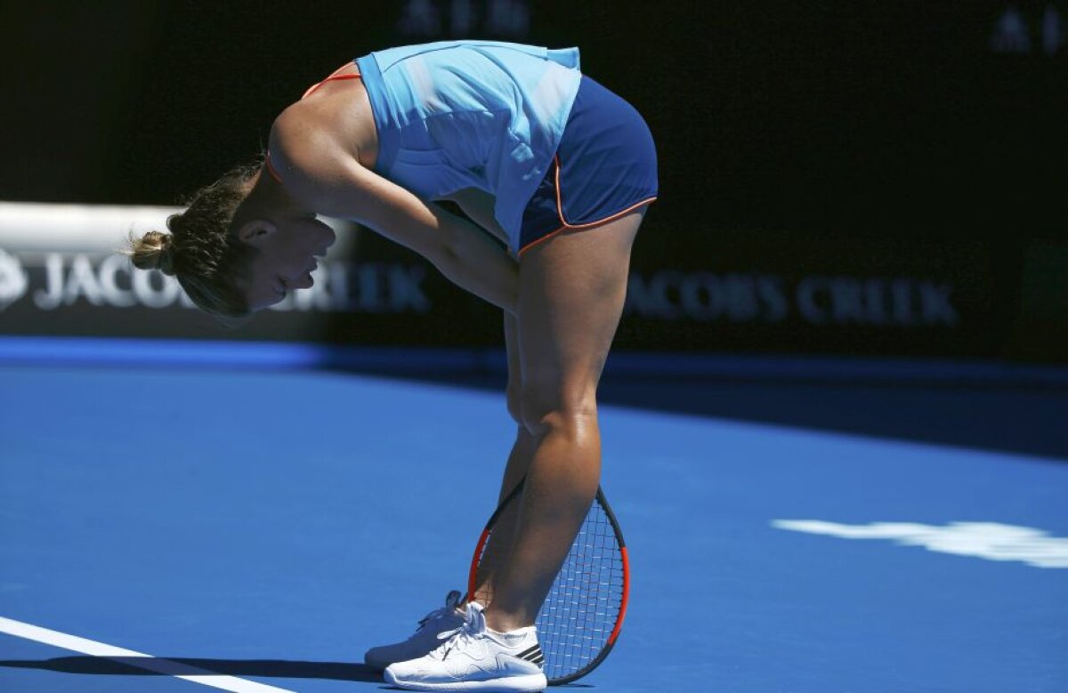 De necrezut! Simona Halep pierde în primul tur la Australian Open, după un meci horror