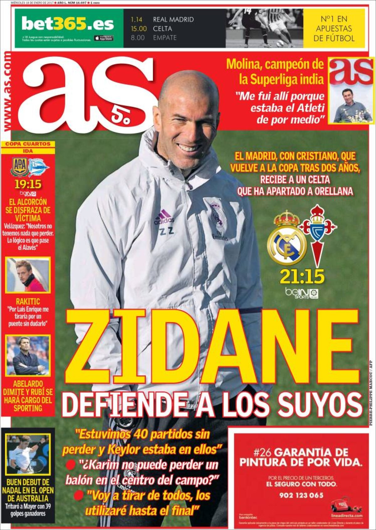 Ce scriu azi ziarele de sport din lume (18 ianuarie 2017)