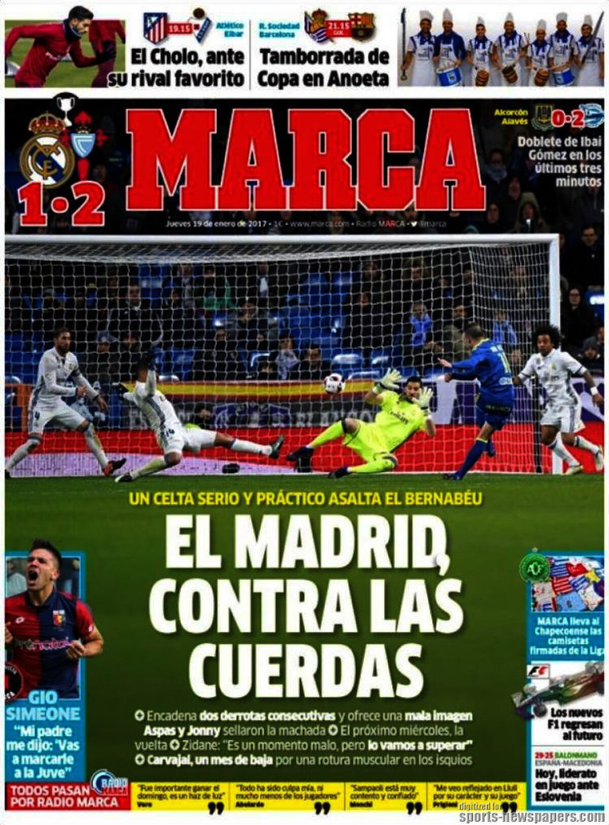 Ce scriu azi ziarele de sport din lume (19 ianuarie 2017)