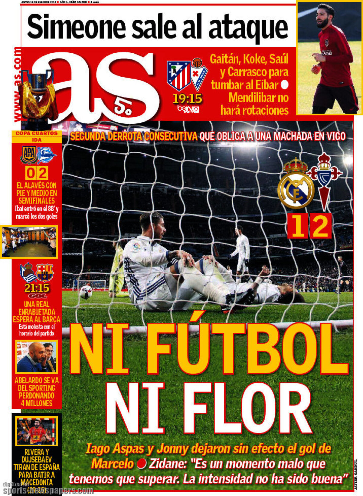 Ce scriu azi ziarele de sport din lume (19 ianuarie 2017)