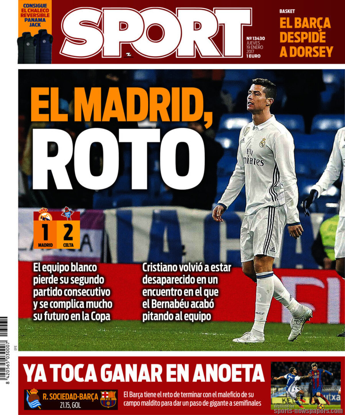 Ce scriu azi ziarele de sport din lume (19 ianuarie 2017)