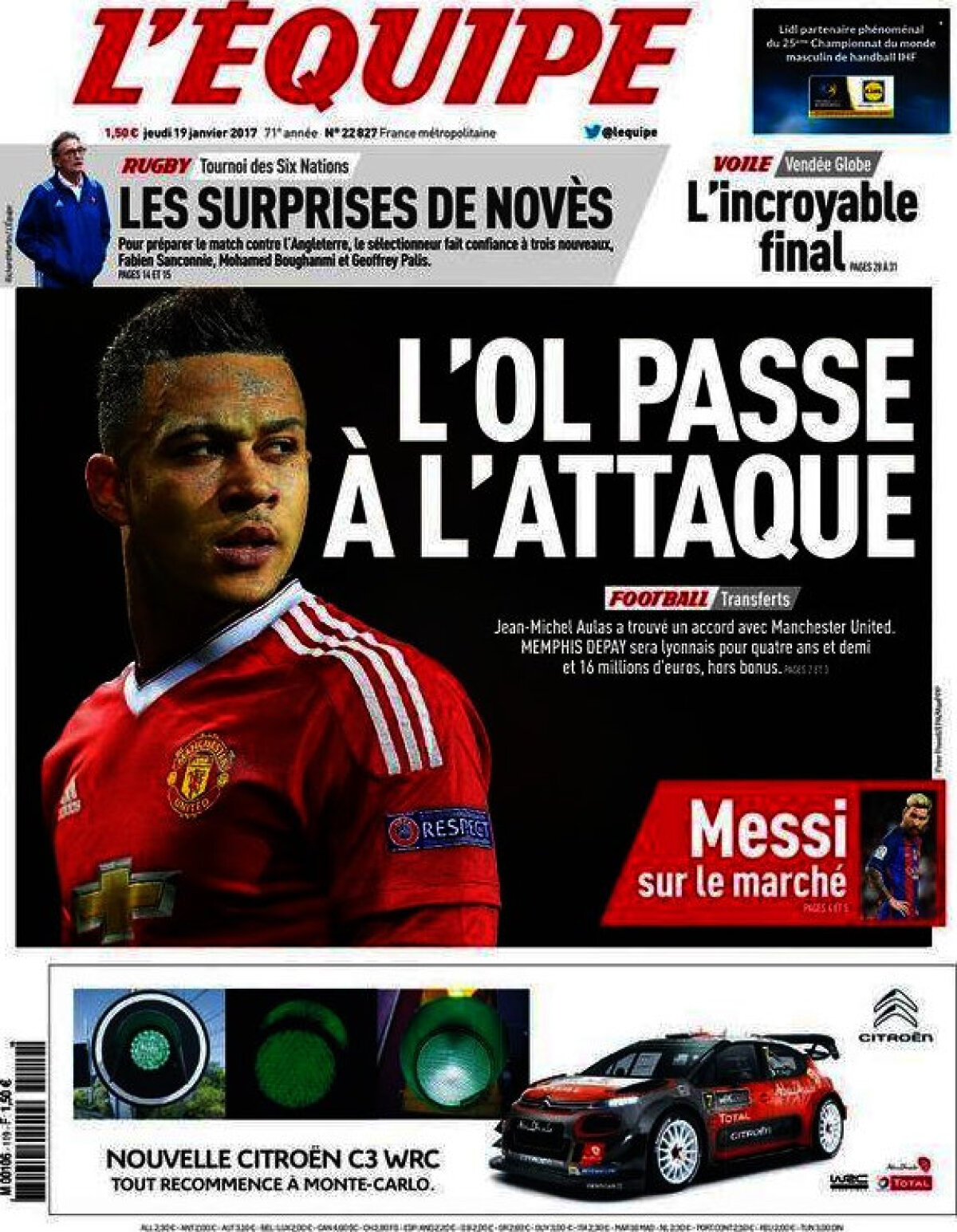 Ce scriu azi ziarele de sport din lume (19 ianuarie 2017)