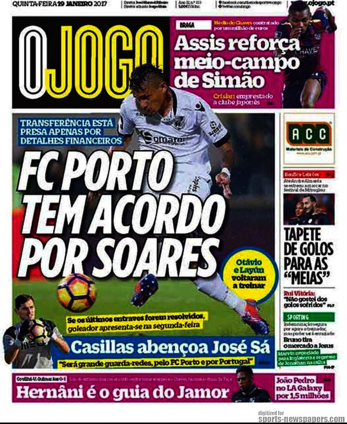 Ce scriu azi ziarele de sport din lume (19 ianuarie 2017)