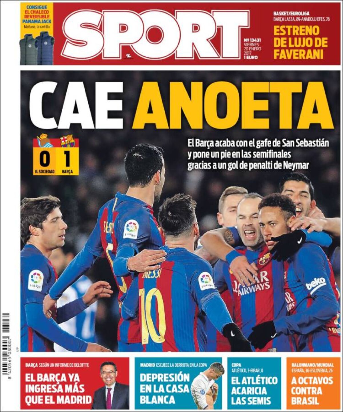 Ce scriu azi ziarele de sport din lume (20 ianuarie 2017)